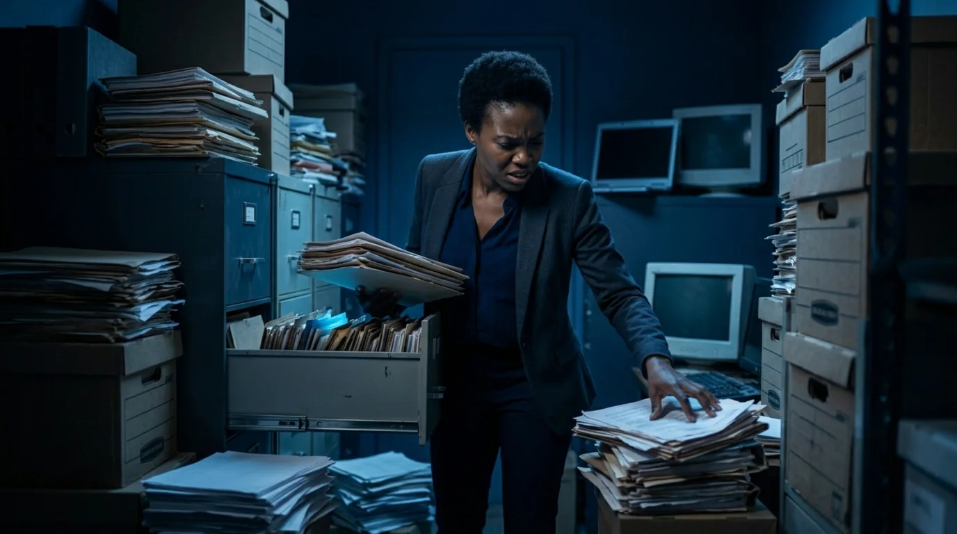 Buried in paper