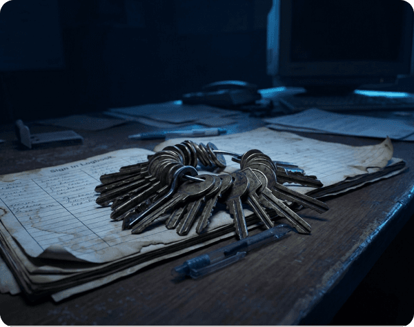 Keys leave no record